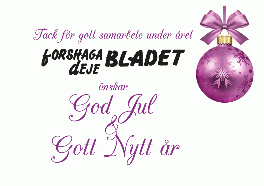 Årets julkort till kunder och leverantörer. 
